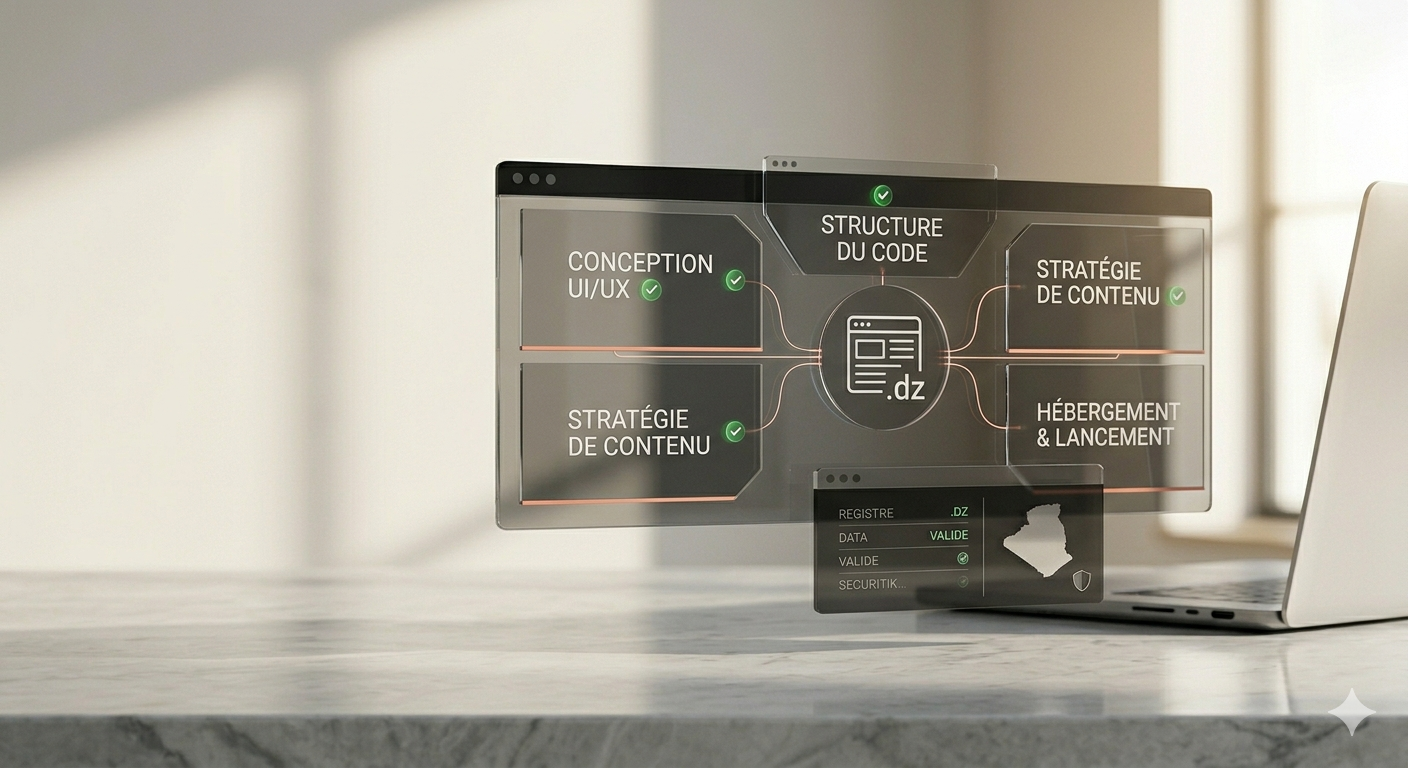 Illustration design web et création de site moderne